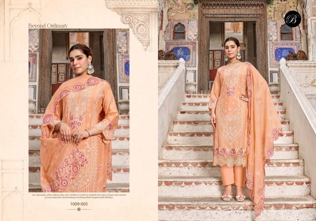 Belliza khwaish vol 2 lakhnavi dress material wholesale in mumbai